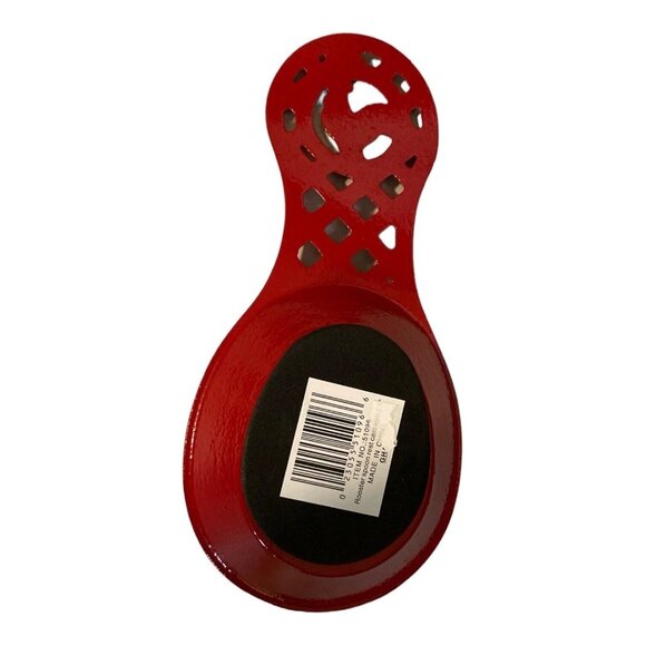 GHA Red Cast Iron Rooster Spoon Rest Holder Farmhouse Kitchen Décor Farmhouse - Picture 5 of 7
